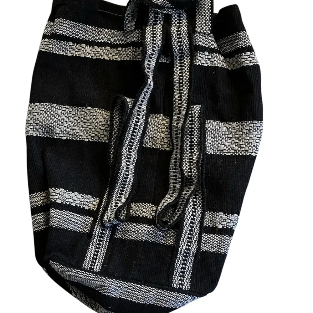 Raiders Black and Gray Striped Backpack‎